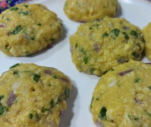 Make cutlets-Healthy paneer tikki or cutlet or cottage cheese croquettes with sweet potatoes and spinach- Being Rubitah- family recipes