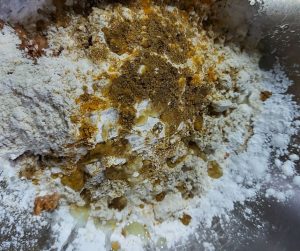 Prepare the batter- Cauliflower fritters or gobi pakora or fried cauliflower recipe- Being Rubitah- family recipes