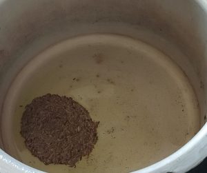 add cumin seeds- fibre rich green vegetable soup- Being Rubitah- family recipes