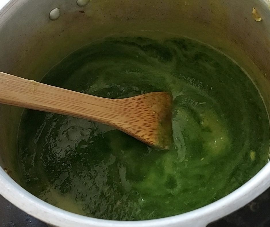 add green mix- fibre rich green vegetable soup- Being Rubitah- family recipes