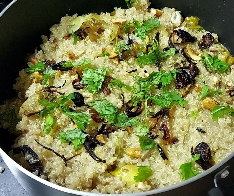 All ready- Quinoa chicken biryani- Being Rubitah- family recipes