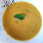Vegan and spiced pumpkin soup with coconut milk and spinach- Being Rubitah- family recipes